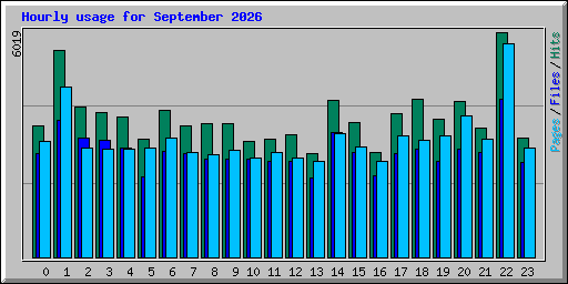 Hourly usage for September 2026